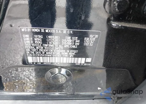 2021 Honda Hr-V 2Wd Lx from USA, damaged, VIN 3CZRU5H39MM704783